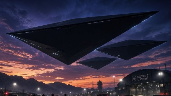 Mysterious Black Triangles With No Exhaust Spotted Flying At 1800 Mph Over US Military Bases