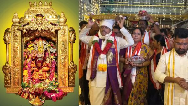 Vijayawada Kanaka Durga Temple Dasara Celebrations Begin with Bala Tripura Sundari Devi Alankaram Vijayawada Kanaka Durga Temple Dasara Celebrations Begin with Bala Tripura Sundari Devi Alankaram