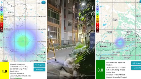 Panic in North India as 4 9-Magnitude Earthquake Hits Uttarakhand Tremors Shake Delhi-NCR Region Panic in North India as 4 9-Magnitude Earthquake Hits Uttarakhand Tremors Shake Delhi-NCR Region