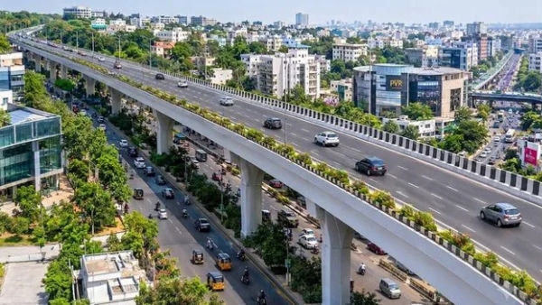 GHMC elevated corridor GHMC Proposes 6-Lane Elevated Corridor from Punjagutta to Jubilee Hills Check Post