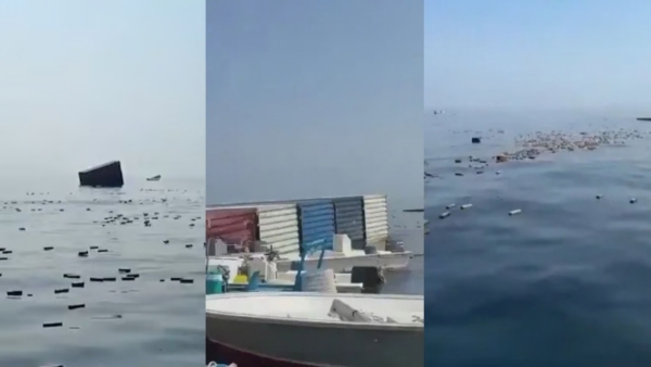Hormuz Singaporean commercial vessel sinks in the Strait of Hormuz iPhones found floating in heaps Hormuz Singaporean commercial vessel sinks in the Strait of Hormuz iPhones found floating in heaps