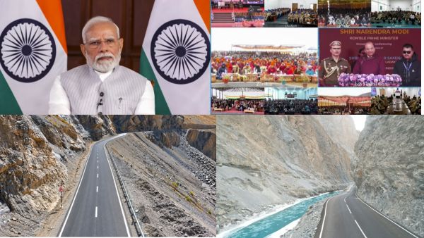 PM Modi Inaugurates Major Development Projects Worth Rs 3350 Crore for Ladakh s Strategic Growth