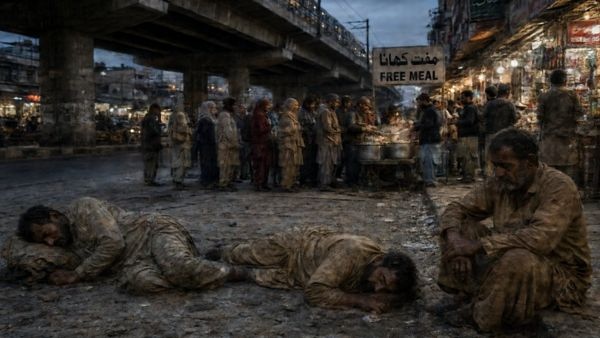 Worsening Poverty in Rawalpindi Daily-Wage Workers Struggle for Food and Shelter on Pavements in Pakistan