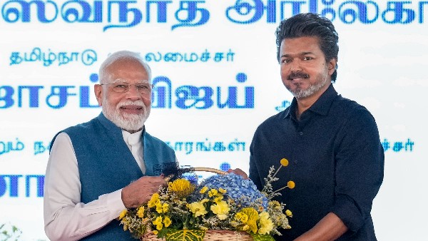 Working With Legends Karunanidhi Jayalalitha Now Building the Future with CM Vijay says PM Modi