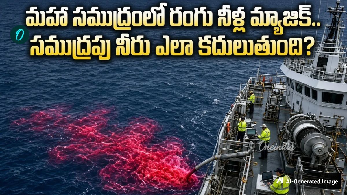 మహాసముద్రంలో ఎర్ర నీళ్లు పోస్తే.. అదృశ్య రహస్యం బయటపడింది!