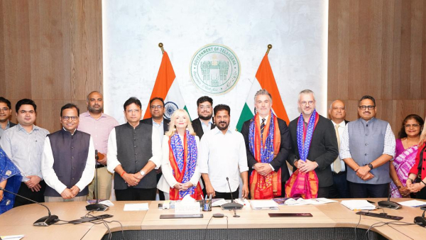 CM Revanth Reddy Assures Full Investment Security to UK Delegation Invites Them to Invest Telangana Summit