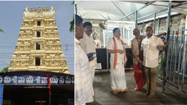 Srisailam temple decked up for the auspicious month long Karthika Masam Elaborate arrangements