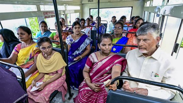APSRTC Stree Shakti Scheme Hits Historic Milestone Over 100 Crore Free Bus Trips Completed in AP APSRTC Stree Shakti Scheme Hits Historic Milestone Over 100 Crore Free Bus Trips Completed in AP