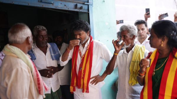 CM Vijay Tractor Drive Video Sparks Heated Political Troll War Between TVK and AIADMK Ahead of Bypoll