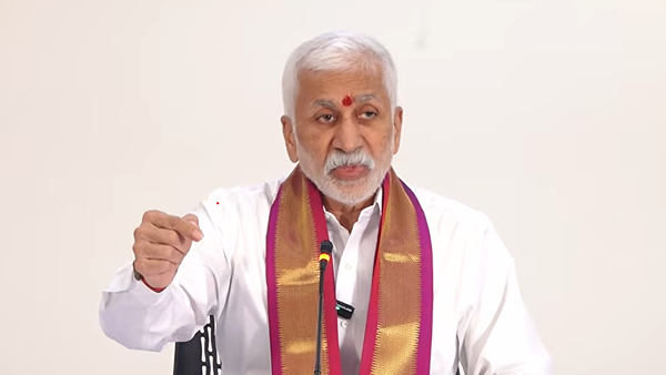 Vijayasai Reddy Asks Jagan to Return to Hinduism Claims Tirumala Ghee Adulteration Persists Under Naidu