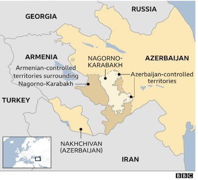 A map of the region
