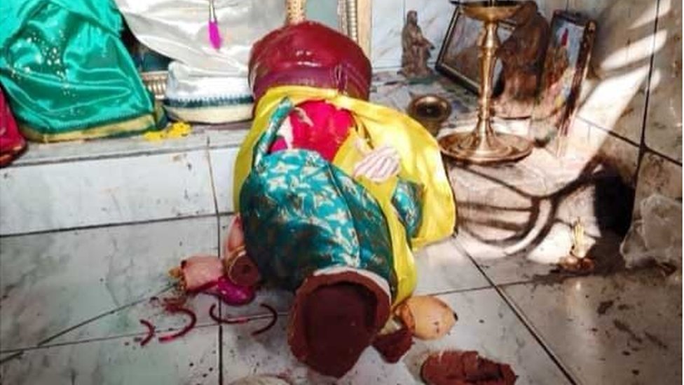 విజయవాడ సీతాదేవి విగ్రహం ధ్వంసం