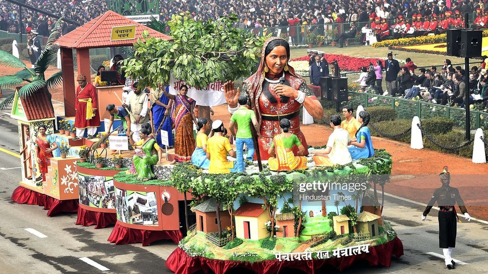 రిపబ్లిక్ డే పరేడ్‌లో పంచాయతీ రాజ్ శాఖ శకటం