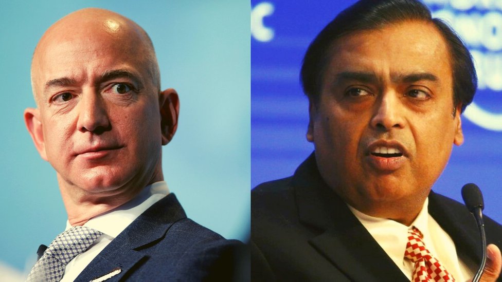 జెఫ్ బెజోస్, ముకేష్ అంబానీ