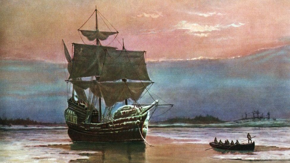 సరిగ్గా నాలుగు శతాబ్దాల క్రితం, ది మేఫ్లవర్ నౌక యూకేలోని ప్లైమౌత్ నుంచి అమెరికా తీరానికి పయనమయింది.