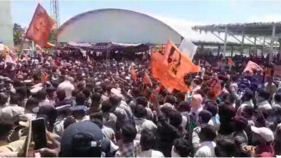అంతర్వేదిలో ఆందోళనలు(పాత చిత్రం)