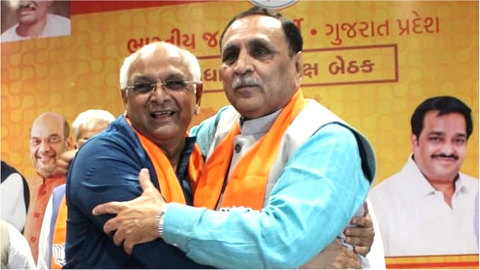 భూపేంద్ర పటేల్, విజయ్ రూపానీ