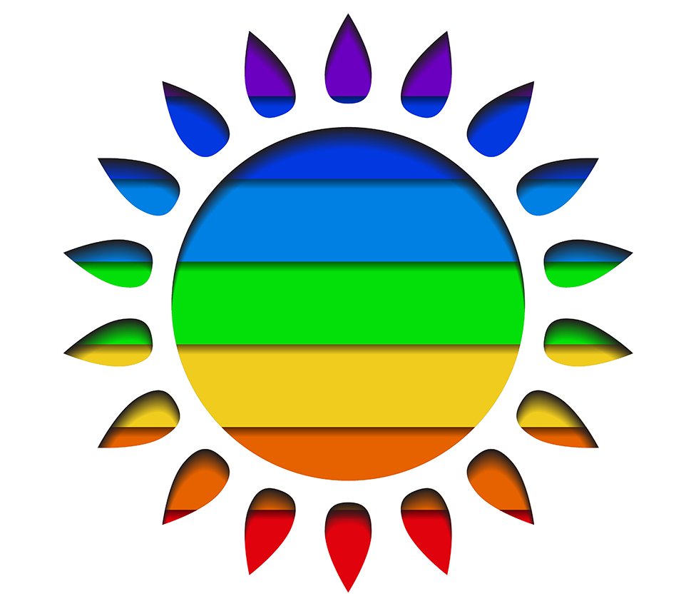 A multi-coloured Sun