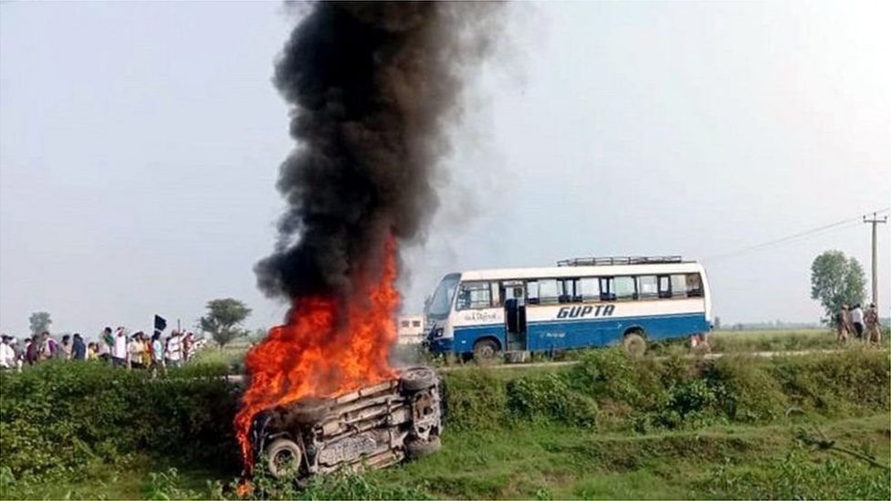 లఖీంపుర్ ఖీరీ హింస చిత్రం