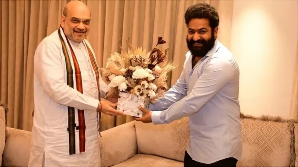 అమిత్ షా, జూనియర్ ఎన్టీఆర్ అమిత్ షా, జూనియర్ ఎన్టీఆర్