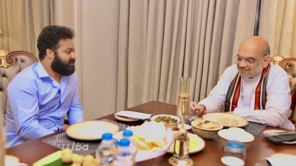 అమిత్ షా విత్ ఎన్టీఆర్ అమిత్ షా విత్ ఎన్టీఆర్