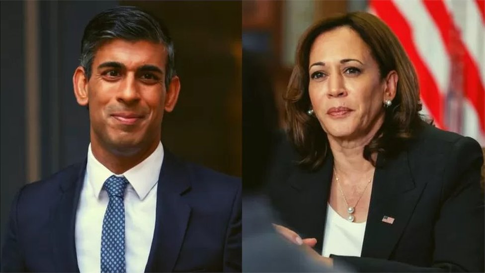 రిషి సునక్, కమలా హ్యారిస్ రిషి సునక్, కమలా హ్యారిస్