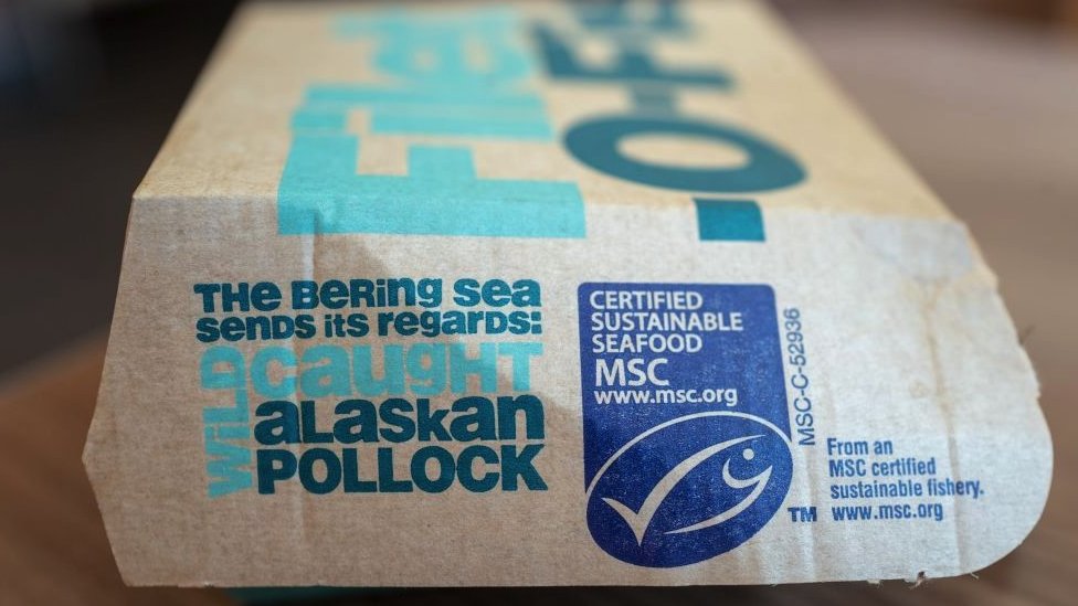 Sandwich packet with sustainable food logo