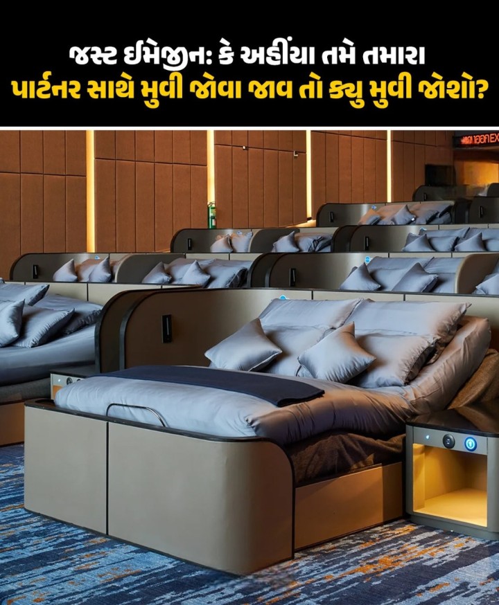 અહીંયા તમે તમારા પાર્ટનર સાથે મુવી જોવા જાવ તો ક્યુ મુવી જોશો?