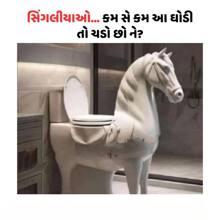 સિંગલીયા... કમ સે કમ આ ઘોડી તો ચડો છો ને?