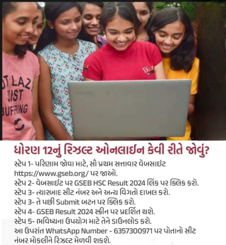 ધોરણ 12નું રિઝલ્ટ ઓનલાઇન કેવી રીતે જોવું?