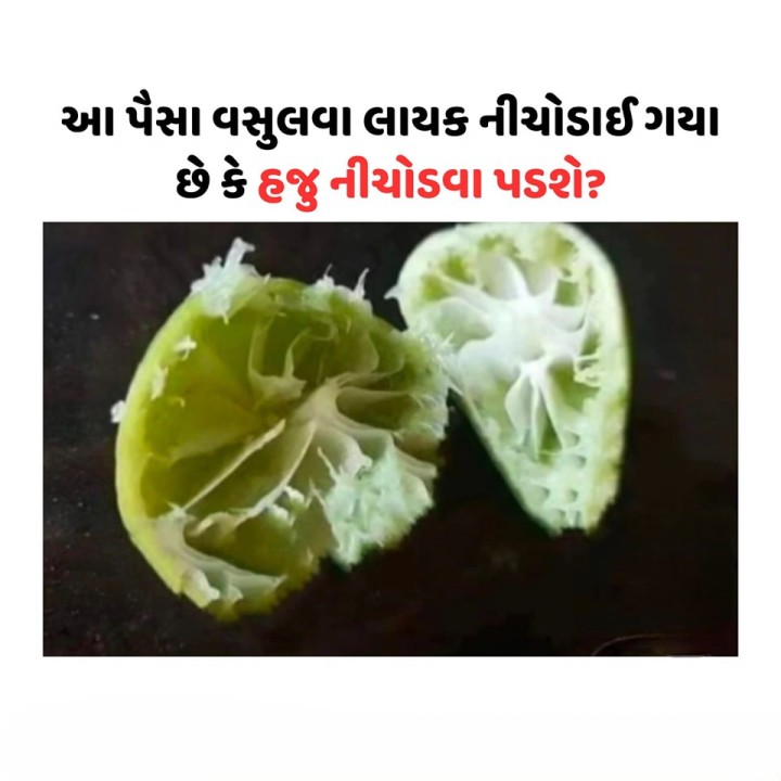 આ પૈસા વસુલવા લાયક નીચોડાઈ ગયા છે કે હજુ નીચોડવા પડશે?