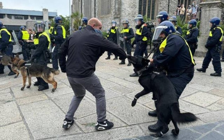 UK police brace for a busy day with over 100 protests planned. Forces are mobilizing across 41 areas. Disorder will not be tolerated.