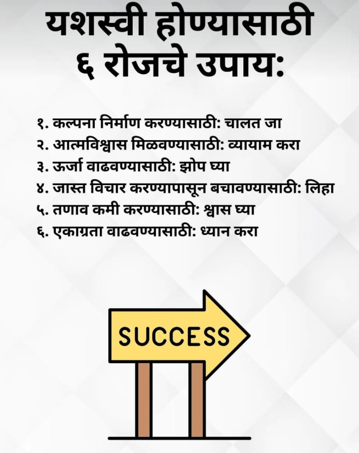 सक्सेस चा मंत्र