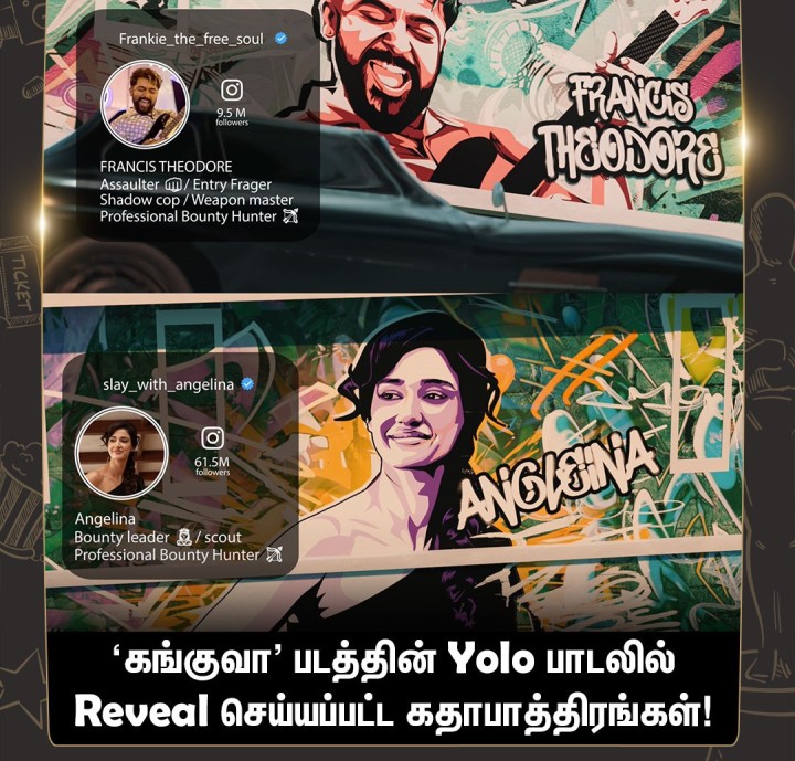 'கங்குவா' படத்தின் Yolo பாடலில் Reveal செய்யப்பட்ட கதாபாத்திரங்கள்!