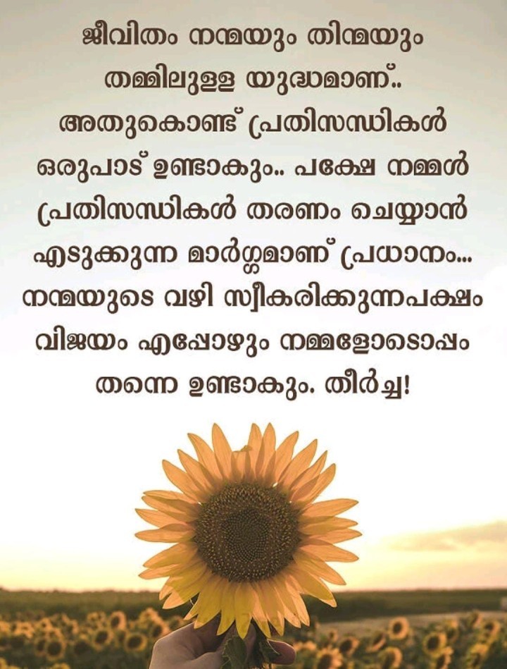 നന്മയും തിന്മയും തമ്മിലുള്ള ജീവിതമാണ് ജീവിതം