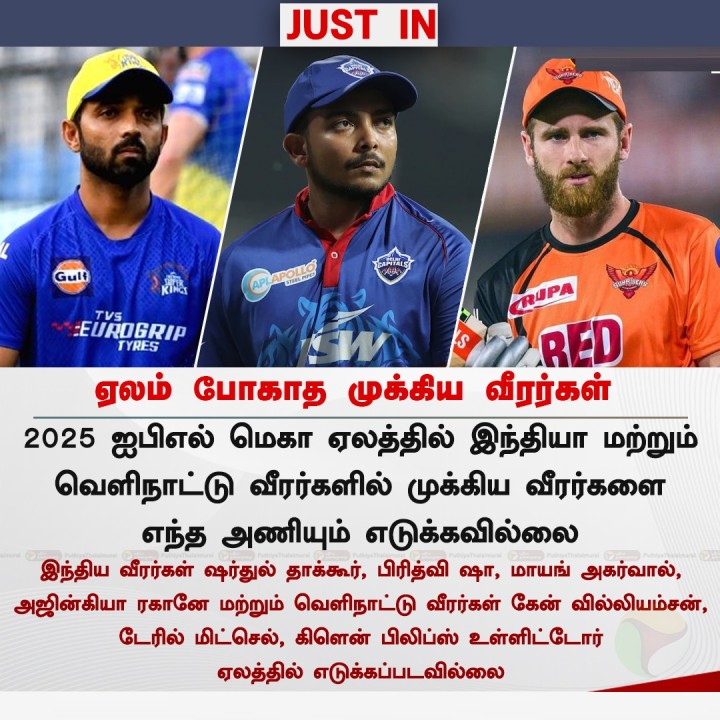 ஏலம் போகாத முக்கிய வீரர்கள்!