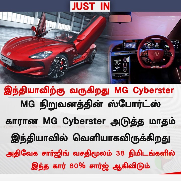 இந்தியாவிற்கு வருகிறது MG Cyberster