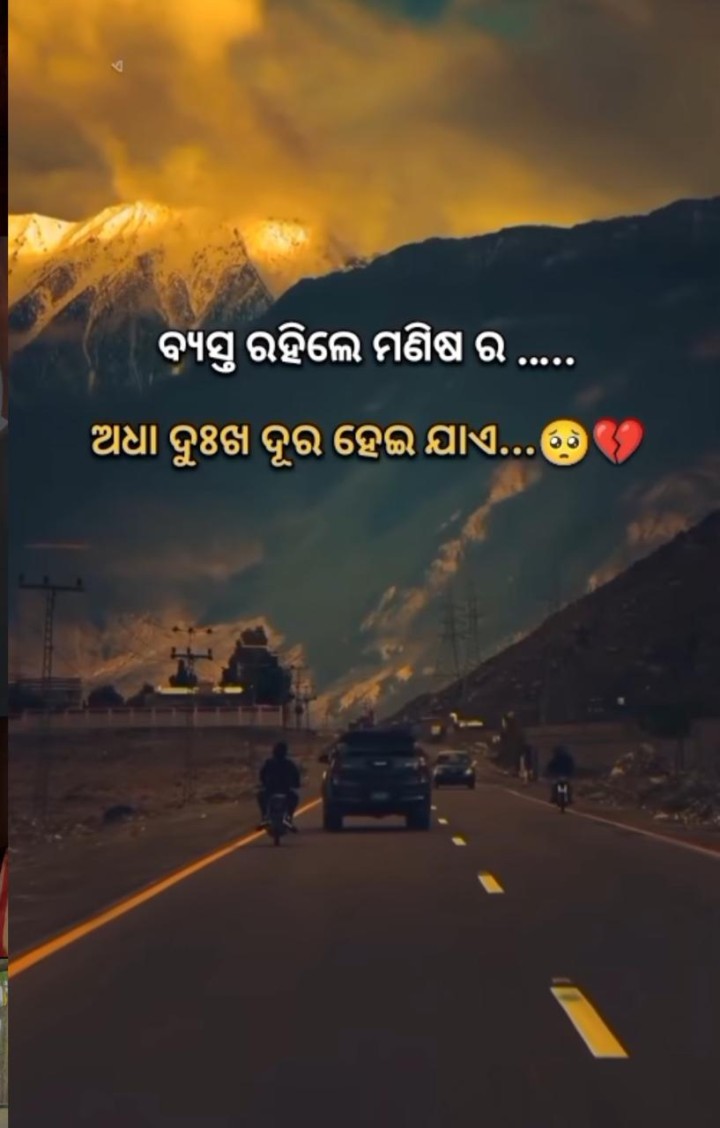 ବ୍ୟସ୍ତ ରହିଲେ ଅଧା ଦୁଃଖ ଦୁରେଇ ଯାଏ