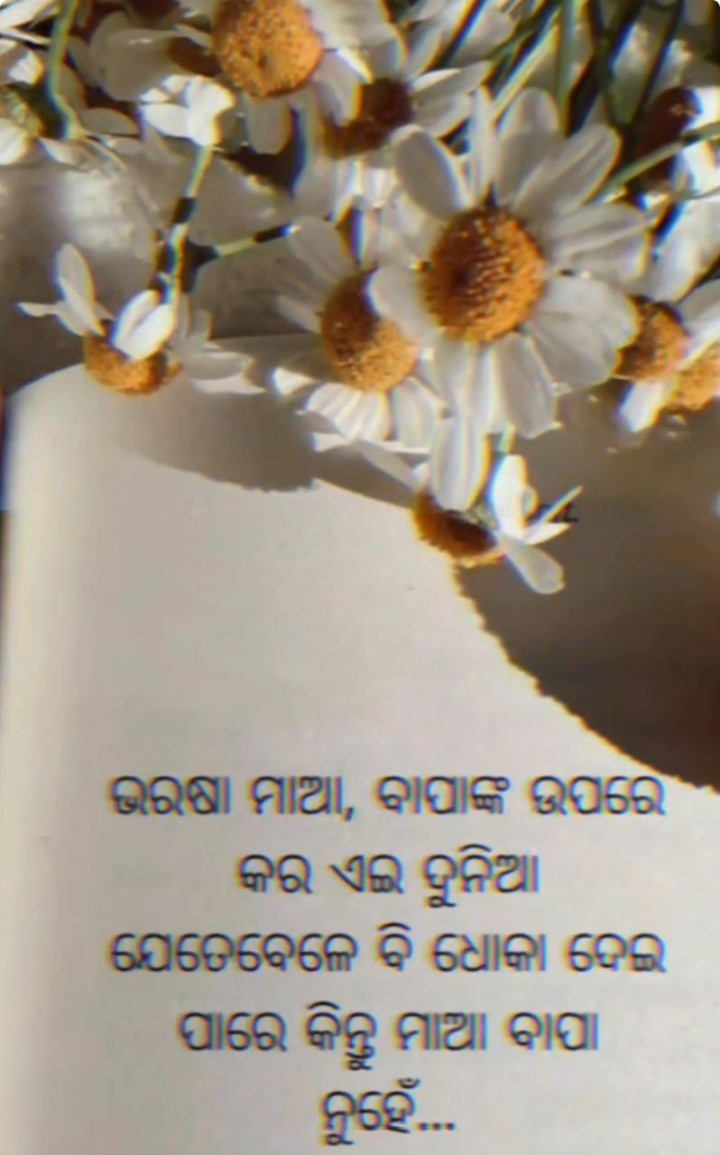 ଭରଷା ନିଜ ମା ବାପା ଙ୍କ ଉପରେ ରଖନ୍ତୁ