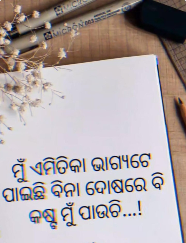 ମୁଁ ଏମିତିକା ଭାଗ୍ୟ ପାଇଛି