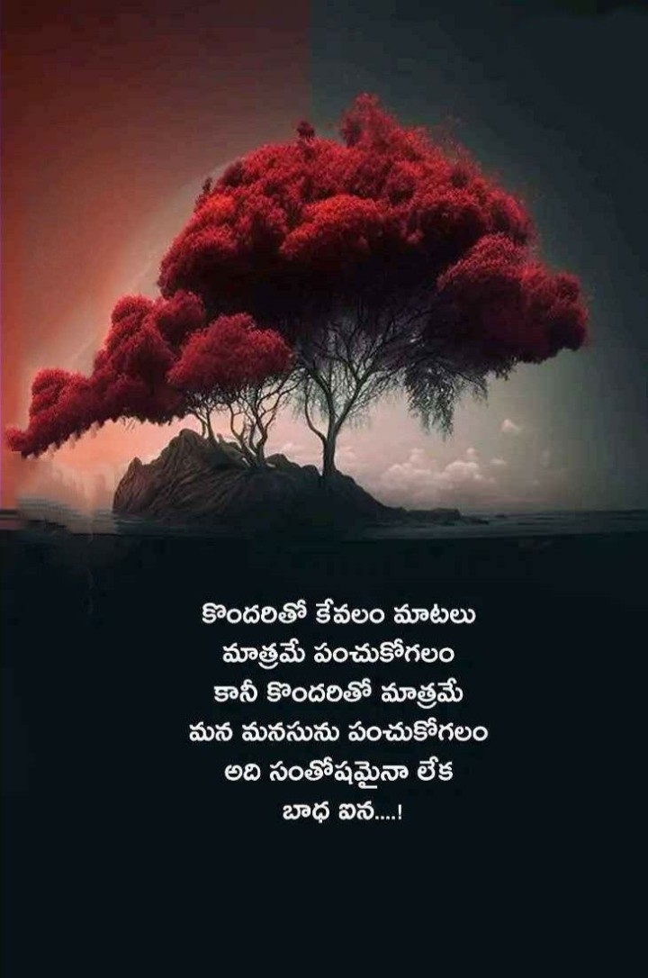 కొందరితో కేవలం మాటలు మాత్రమే పంచుకోగలం కానీ కొందరితో మాత్రమే