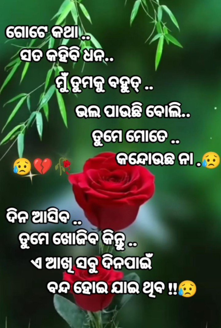 ଗୋଟେ କଥା କହିବି