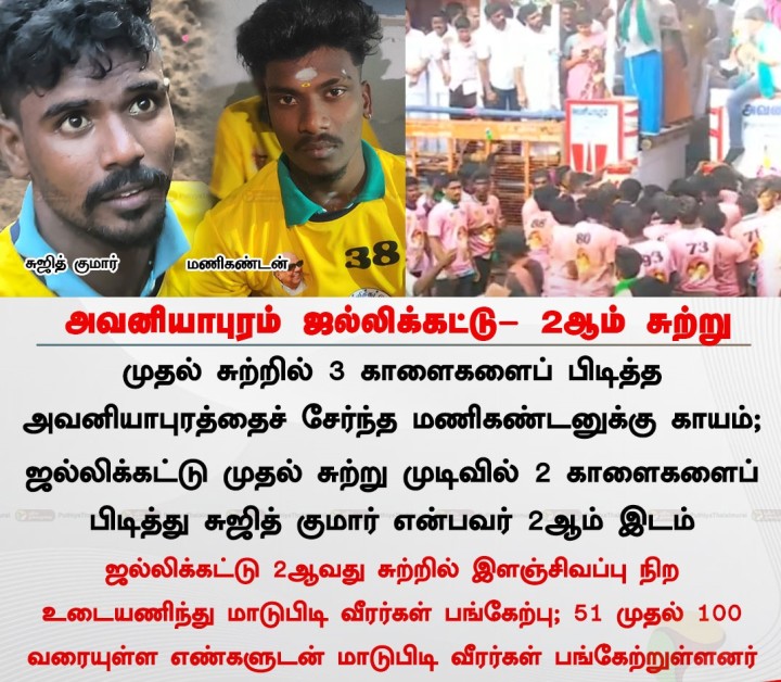 அவனியாபுரம் ஜல்லிக்கட்டு- 2ஆம் சுற்று