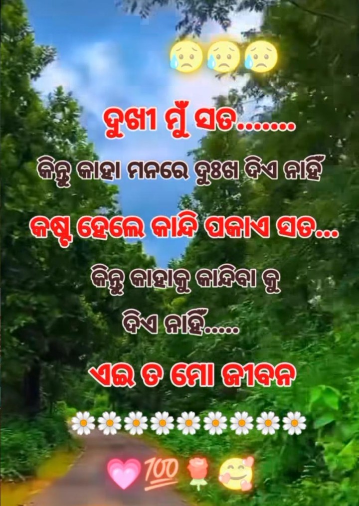 ଦୁଃଖୀ ମୁଁ ସତ