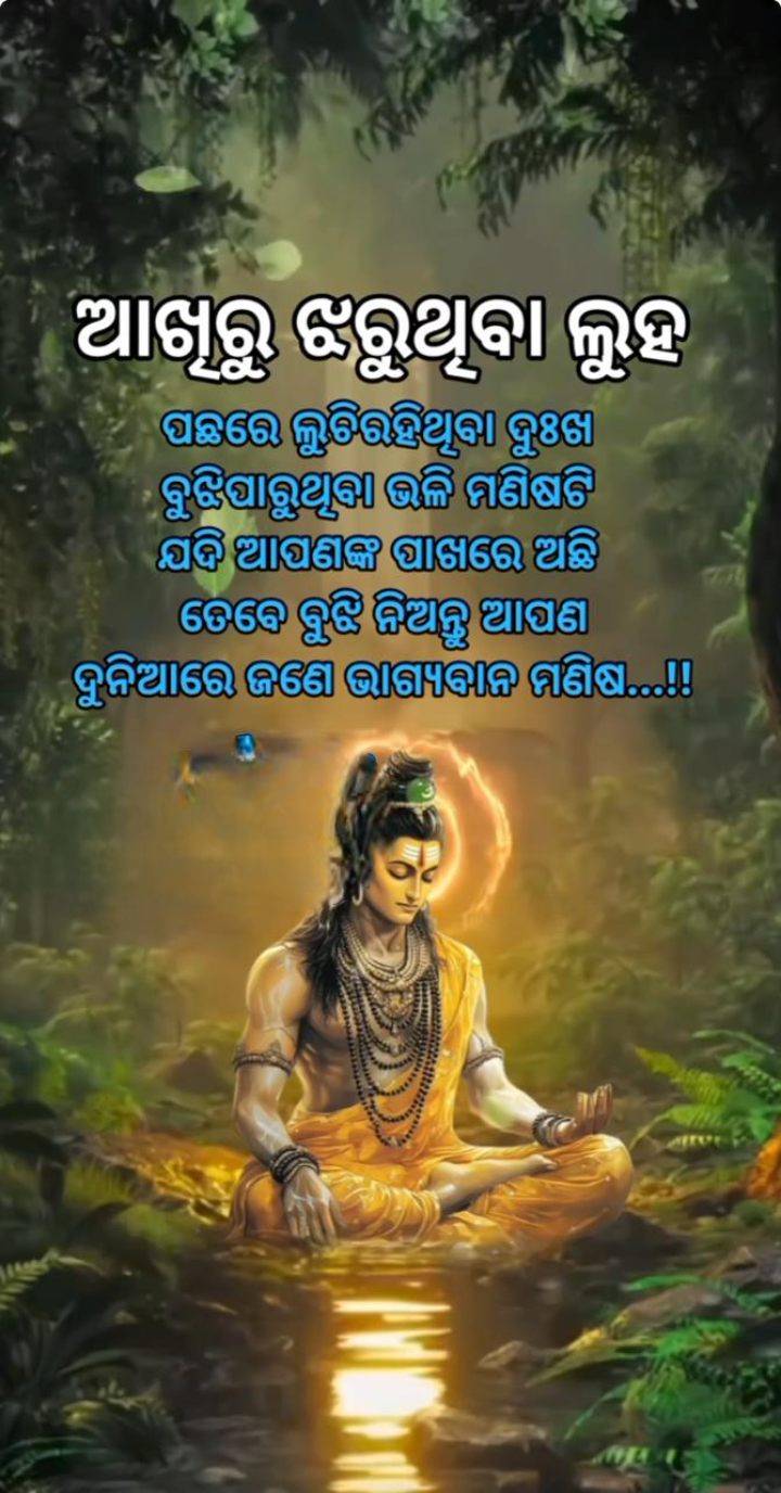 ଆଖି ରୁ ଝରୁ ଥିବା ଲୁହ
