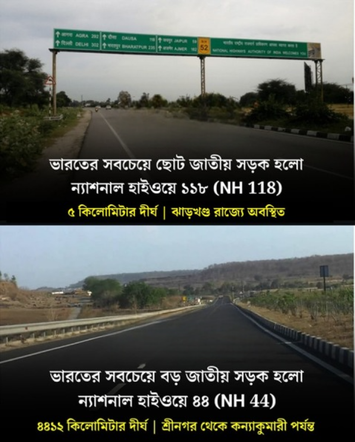 ভারতের দুই জাতীয় সড়কের গল্প, আগে জানতেন?