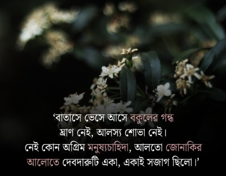 বাতাসে ভেসে আসে বকুলের গন্ধ...