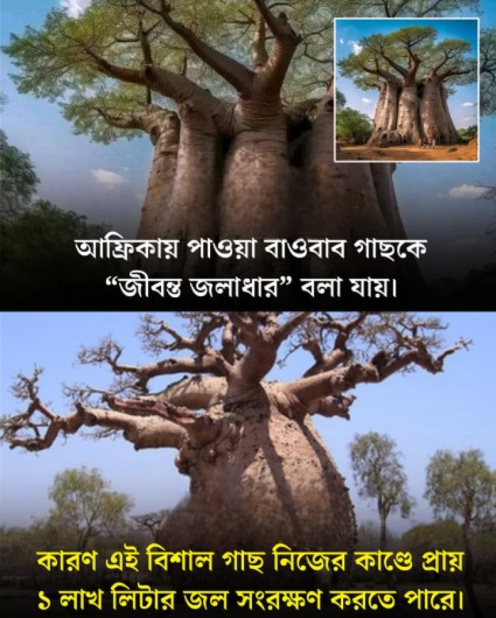 গাছ না “জীবন্ত জলাধার”!
