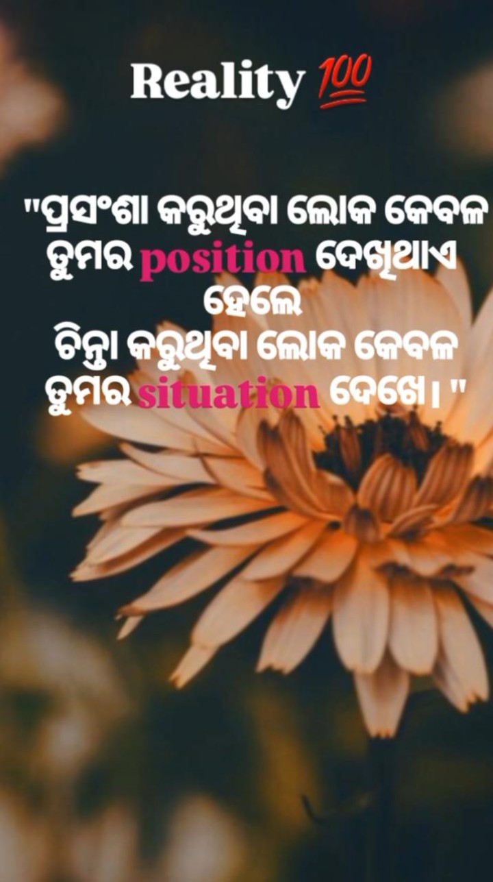 ପ୍ରଶଂସା କରୁ ଥିବା ଲୋକ କେବେଳ ତୁମର