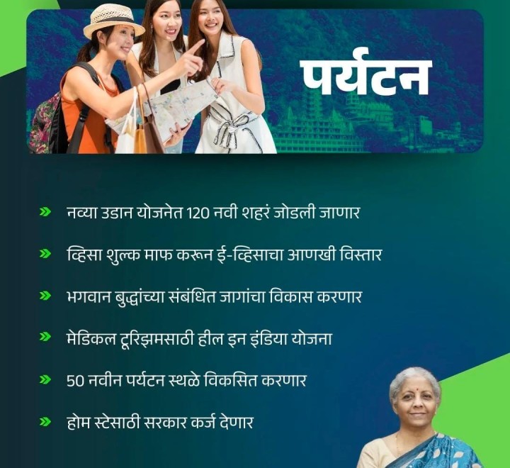 पर्यटना बद्दल अर्थसंकल्प